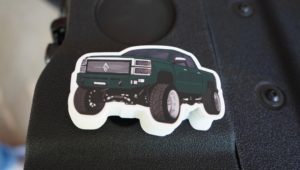 Stack of bubba stickers